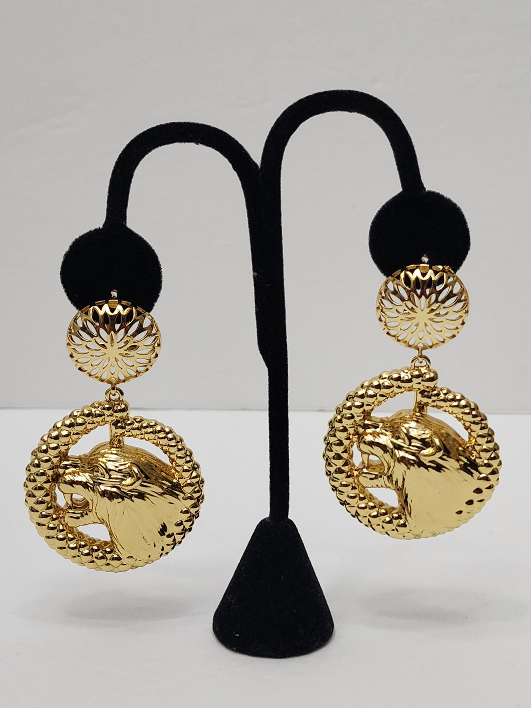 18K Gold Plated Chunky Drop Earring