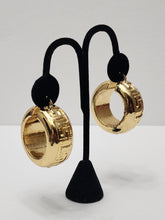 Load image into Gallery viewer, 18K Gold Plated Chunky Light Weight Hoop Earring
