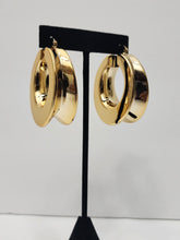 Load image into Gallery viewer, 18K Gold Plated Chunky Bold Hoop Earring
