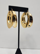 Load image into Gallery viewer, 18K Gold Plated Chunky Bold Hoop Earring
