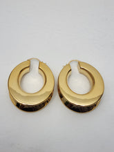 Load image into Gallery viewer, 18K Gold Plated Chunky Bold Hoop Earring
