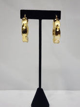 Load image into Gallery viewer, 18K Gold Plated Dent Hoop Earring
