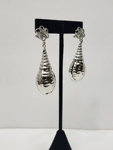 Load image into Gallery viewer, 18K White Gold Plated Tear Drop Earring
