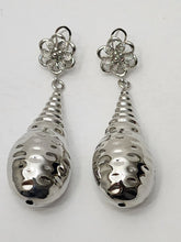 Load image into Gallery viewer, 18K White Gold Plated Tear Drop Earring
