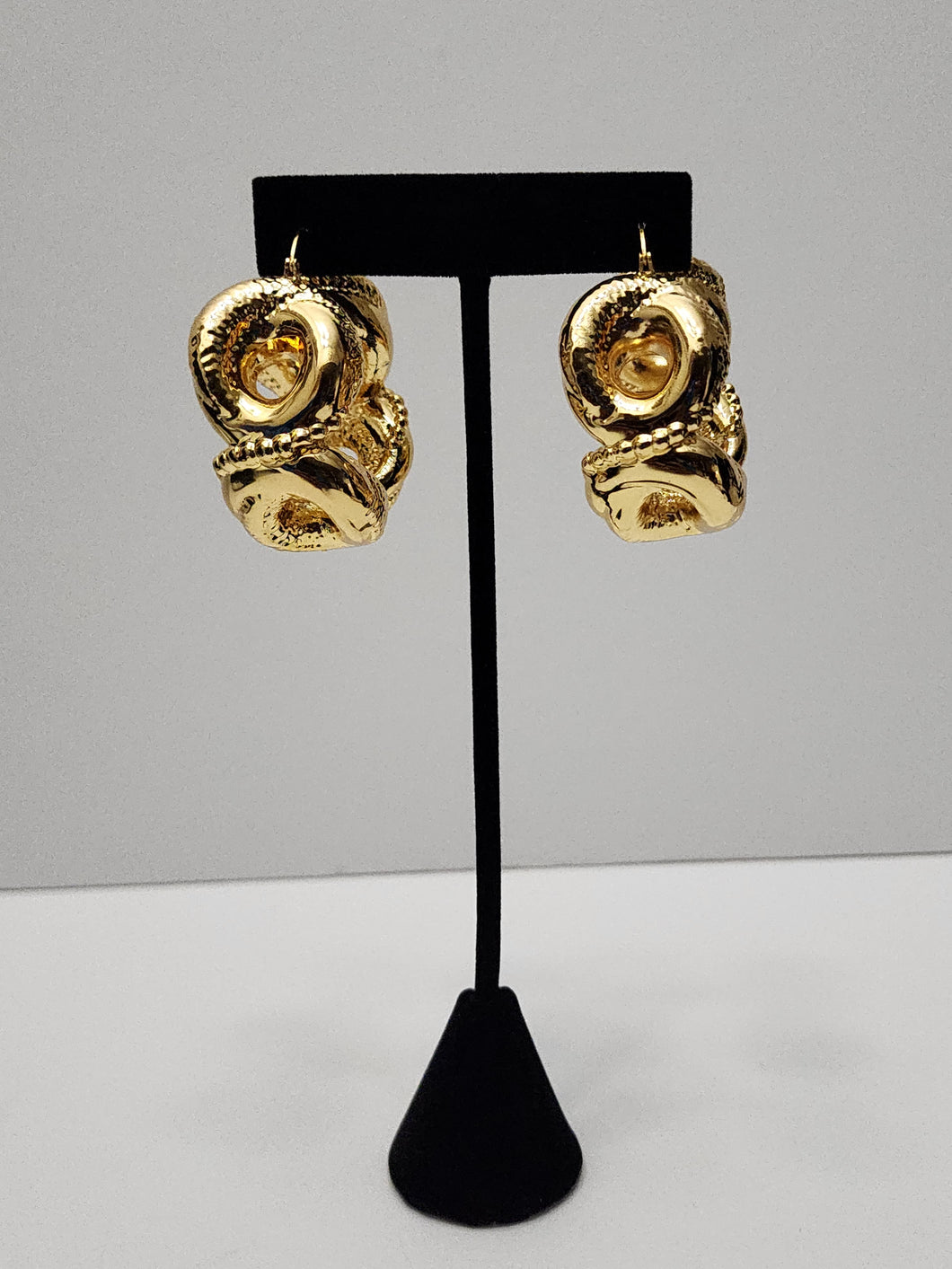 18K Italian Gold Plated Bold Earrings