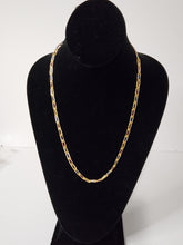 Load image into Gallery viewer, 18K 3 Tone Razor 24&quot; Necklace
