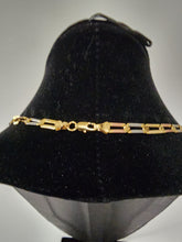 Load image into Gallery viewer, 18K Gold Plated 3 Tone  Carpet &amp; Cuban Necklace
