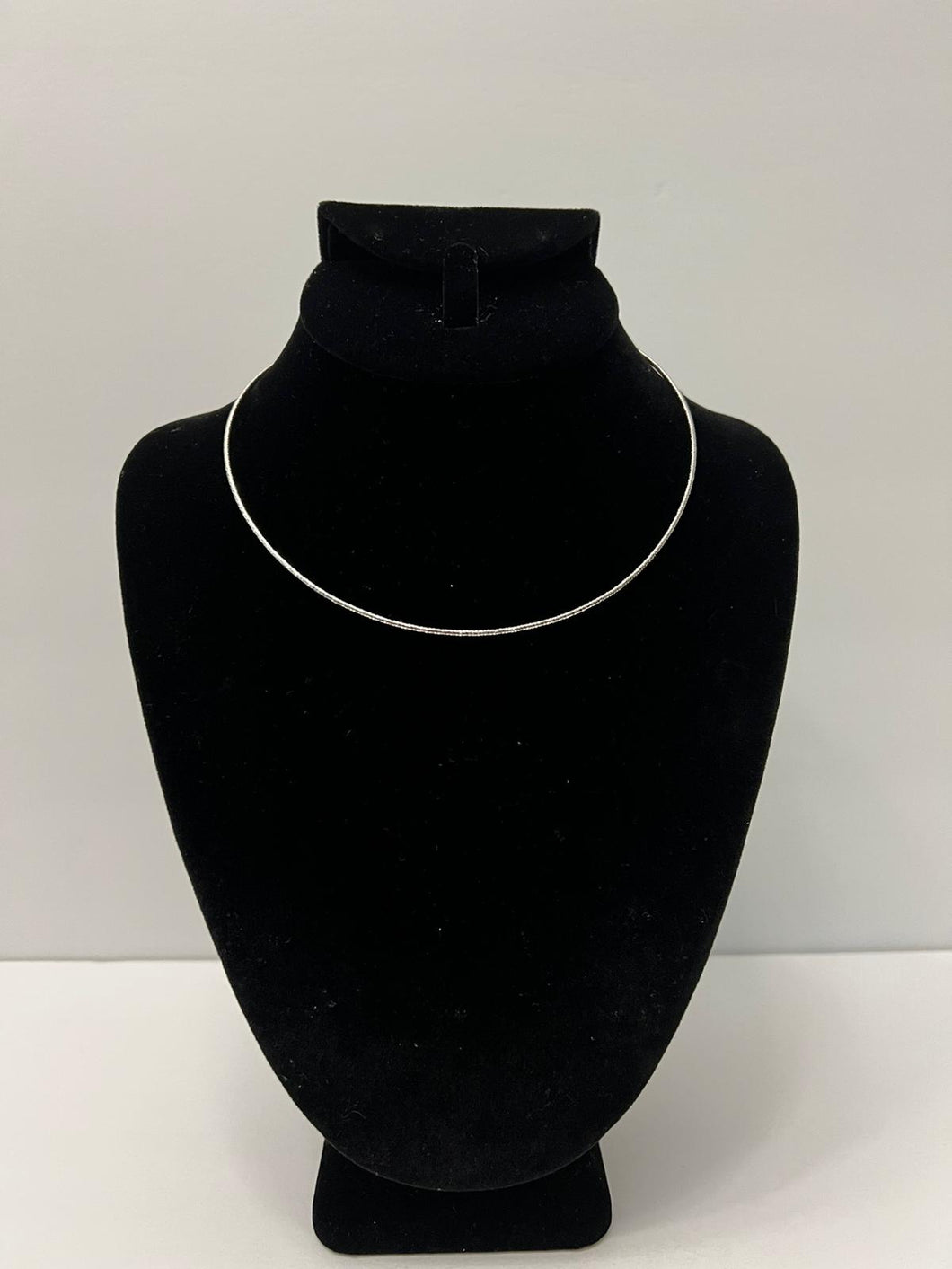 18K WHITE GOLD PLATED CORD NECKLACE