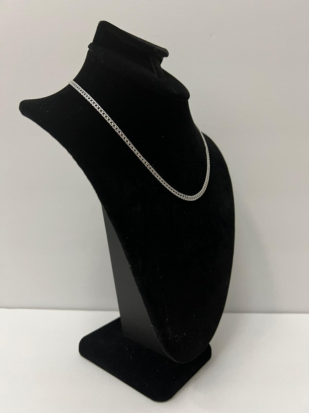 18K ITALIAN WHITE GOLD PLATED NECKLACE